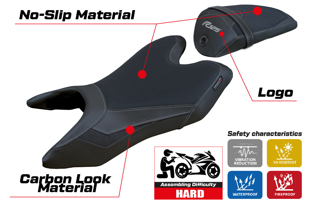 Tappezzeria Italia Yamaha YZF R125 2019-2023 Seat Cover in Black