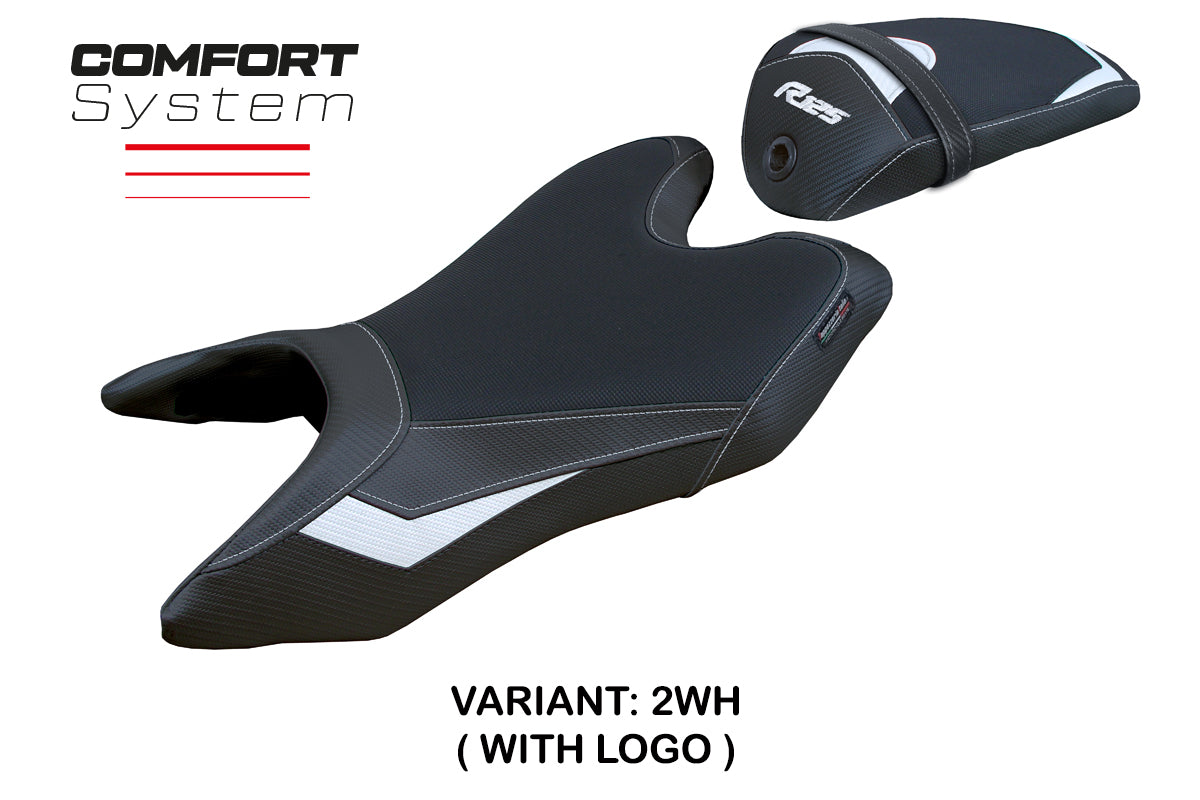 Yamaha YZF R125 2019-2023 Seat Cover Tappezzeria Italia Comfort in White