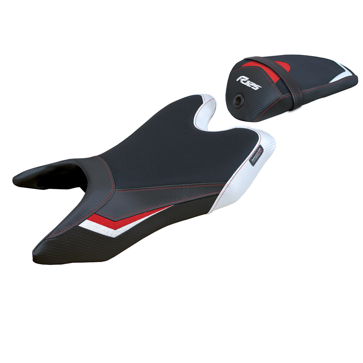 Tappezzeria Italia Yamaha YZF R125 2019-2023 Seat Cover Comfort in White and Red