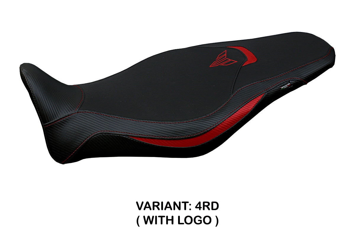 Tappezzeria Italia Yamaha MT-09 FZ09 2021-2023 Seat Cover in Red and Black