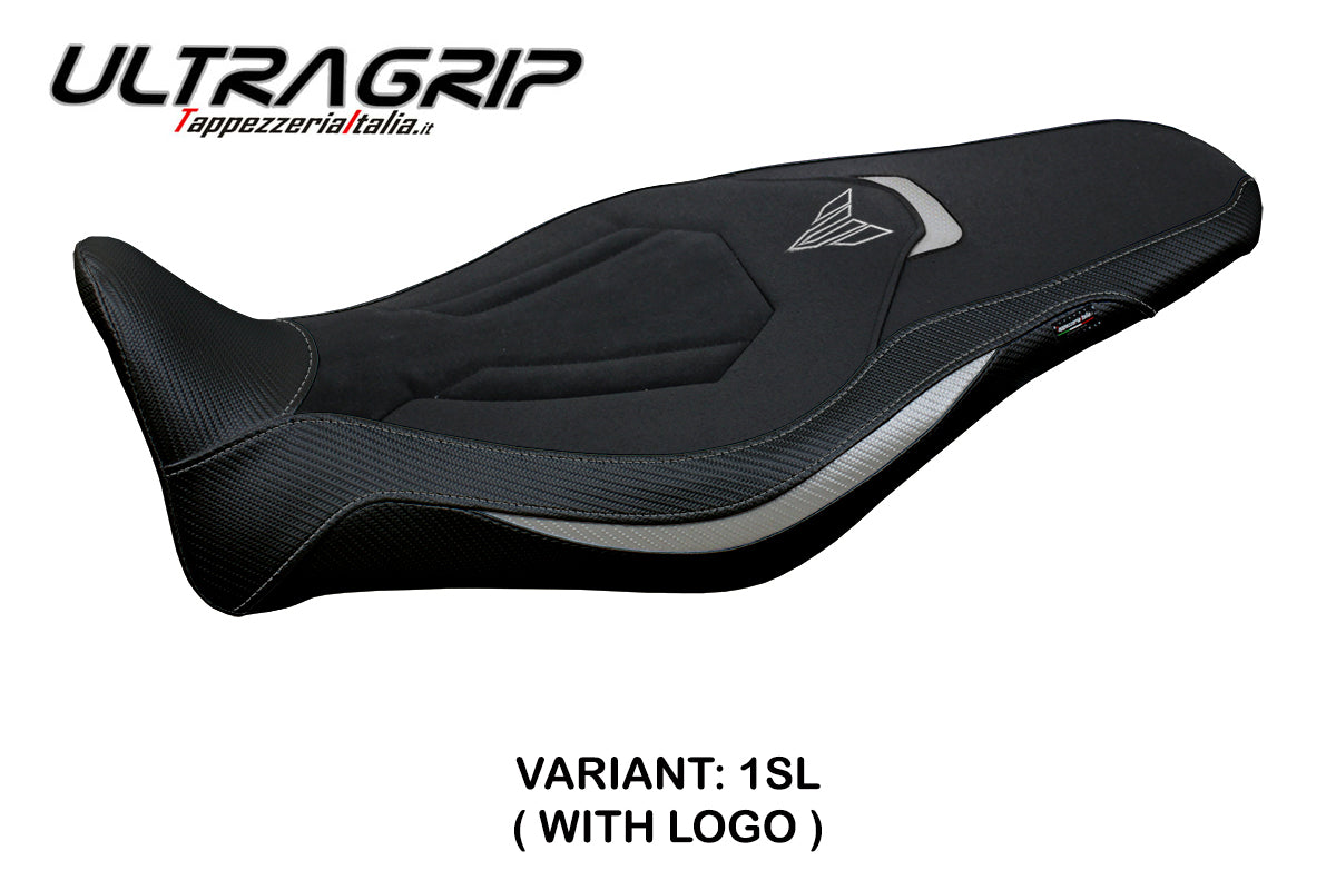 Tappezzeria Italia Yamaha MT-09 FZ09 2021-2023 Seat Cover Ultragrip in Silver and Black