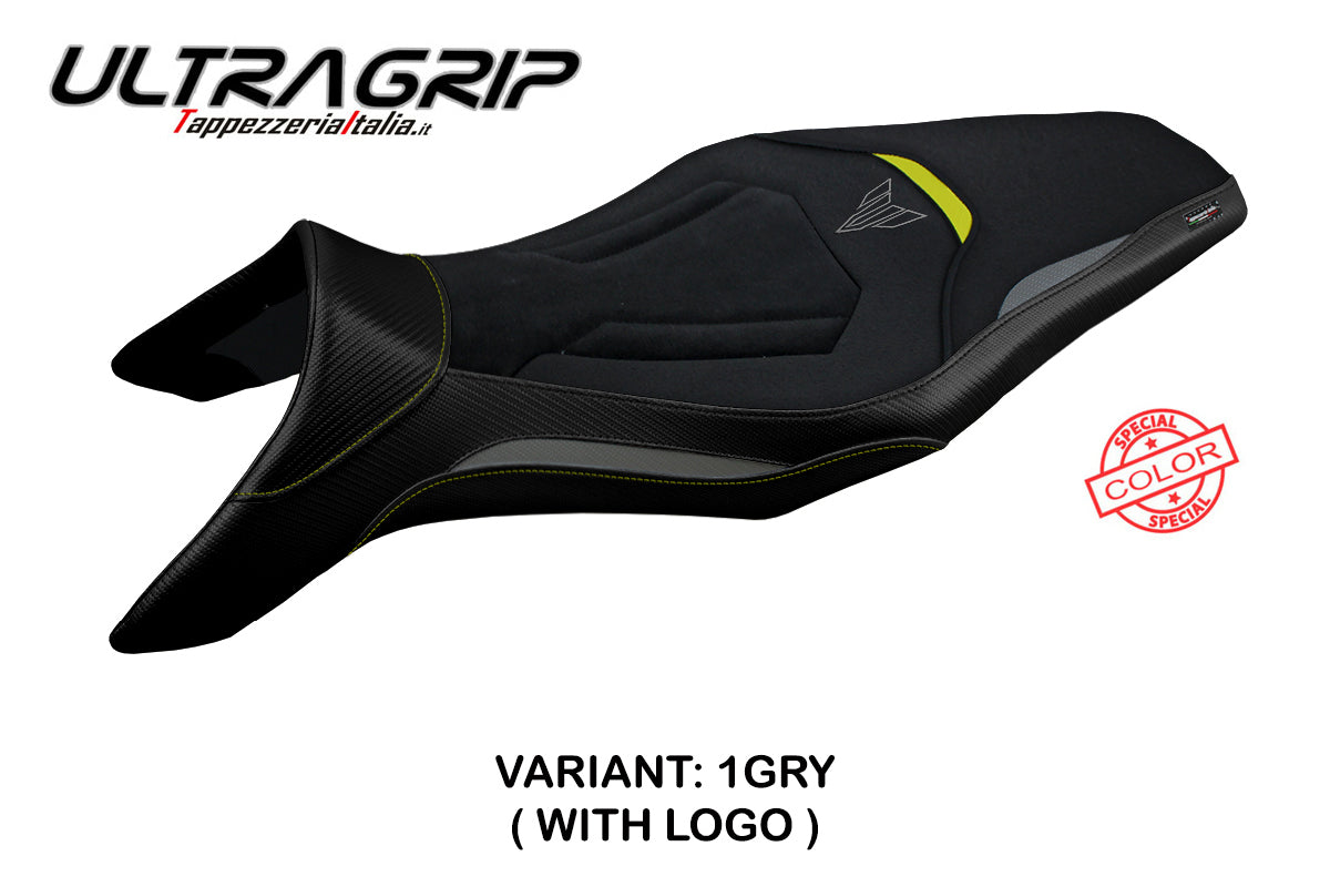 Tappezzeria Italia Yamaha MT-09 FZ09 2013-2020 Seat Cover Ultragrip in Grey and Yellow
