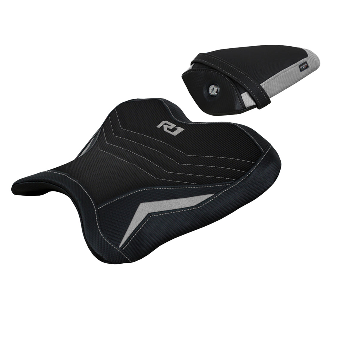 Tappezzeria Italia Yamaha YZF R1 2015-2025 Seat Cover Comfort in Silver
