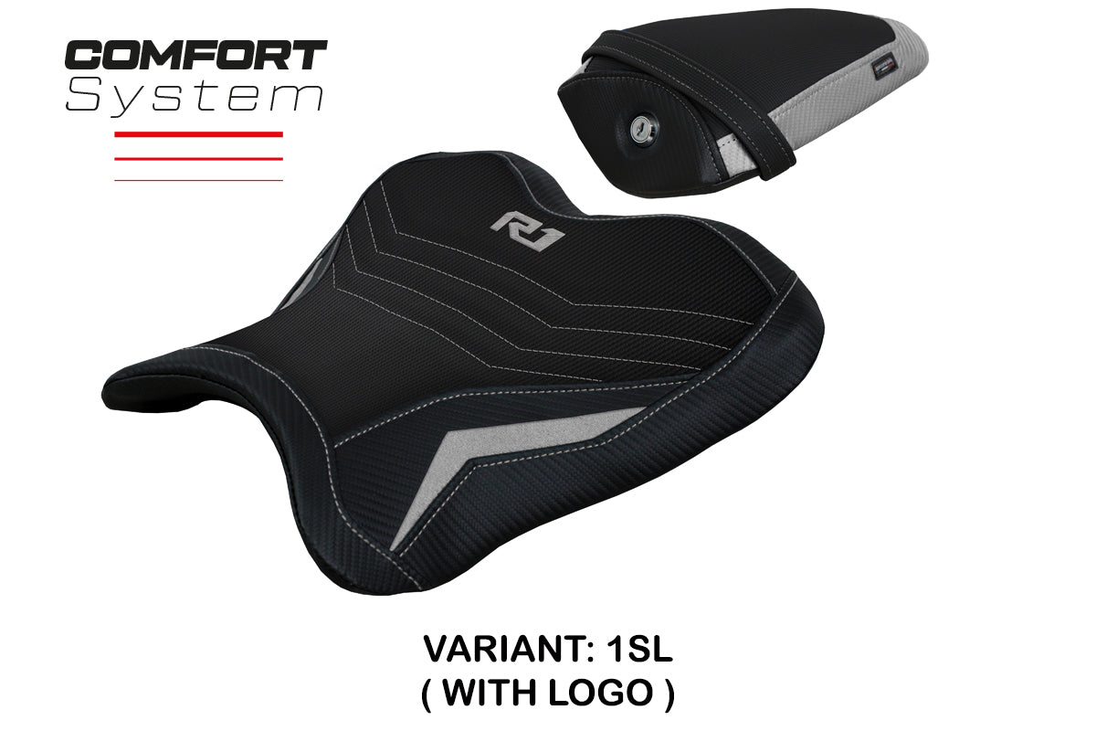 Tappezzeria Italia Yamaha YZF R1 2015-2025 Seat Cover Comfort in Silver