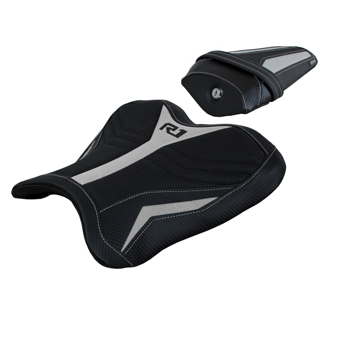Tappezzeria Italia Yamaha YZF R1 2015-2025 Seat Cover Ultragrip in Silver