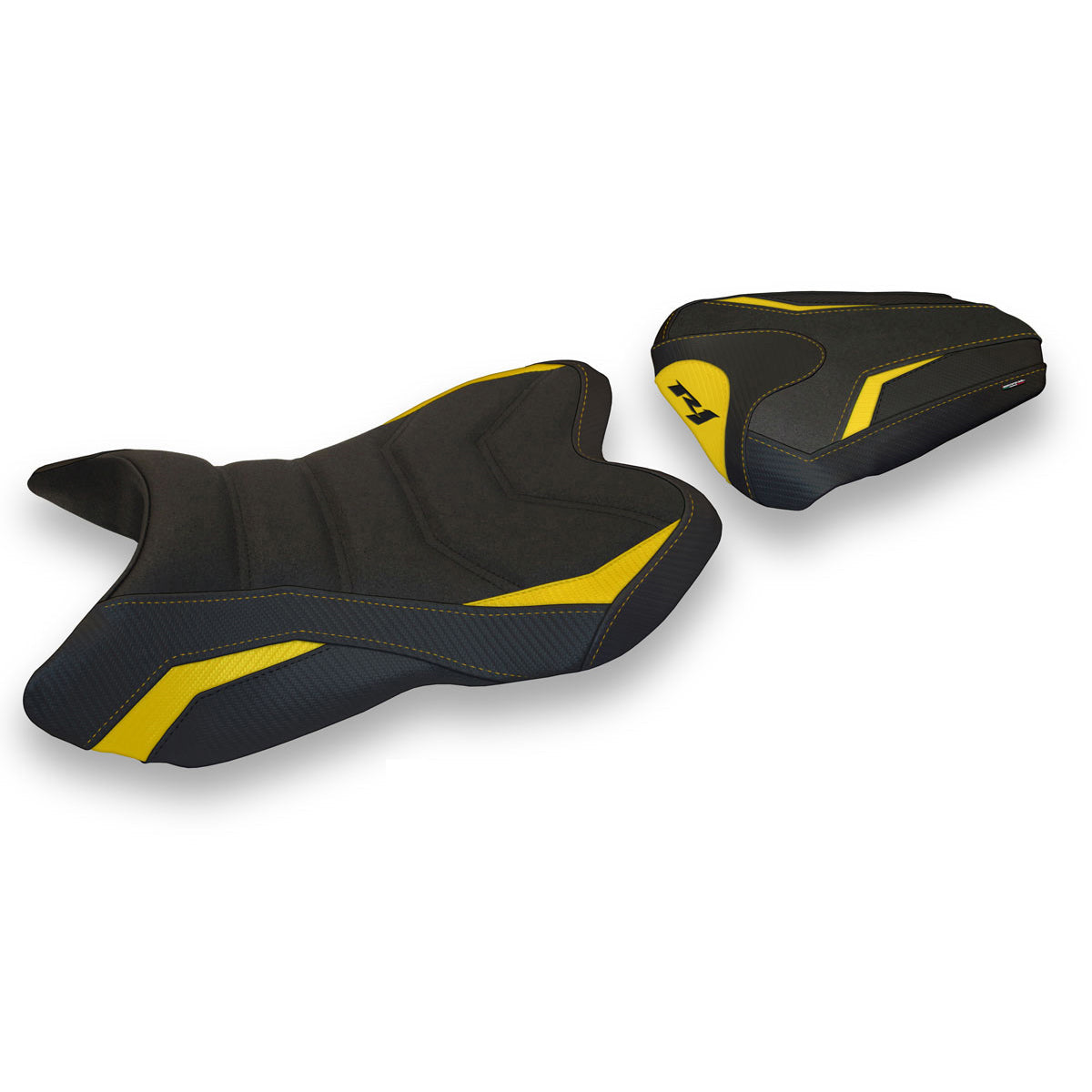 Tappezzeria Italia Yamaha YZF R1 2007-2008 Seat Cover Ultragrip in Yellow and Black