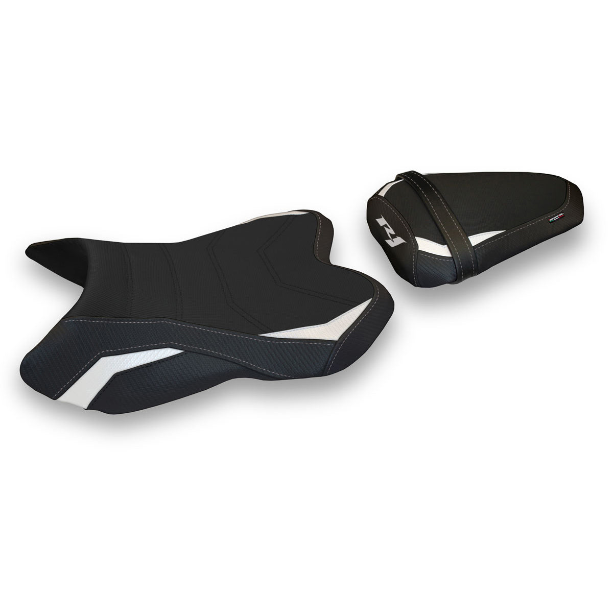 Tappezzeria Italia Yamaha YZF R1 2007-2008 Seat Cover Comfort in White and Black