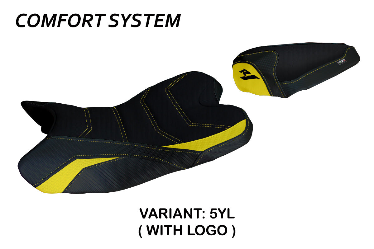 Tappezzeria Italia Yamaha YZF R1 2009-2014 Seat Cover Comfort in Yellow