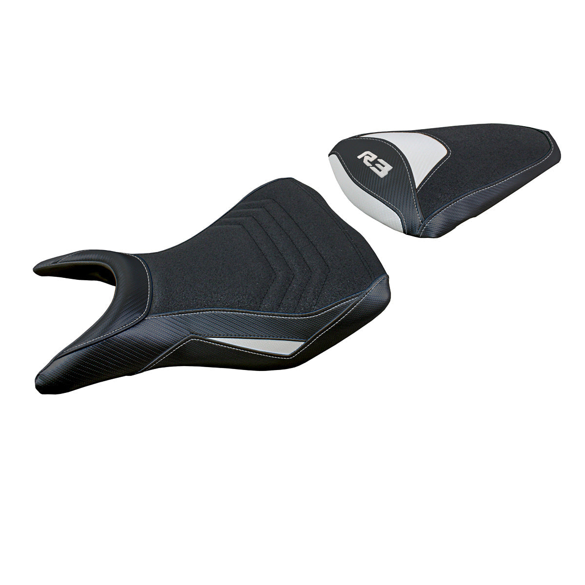 Tappezzeria Italia Yamaha YZF R3 2015-2024 Seat Cover Ultragrip in White