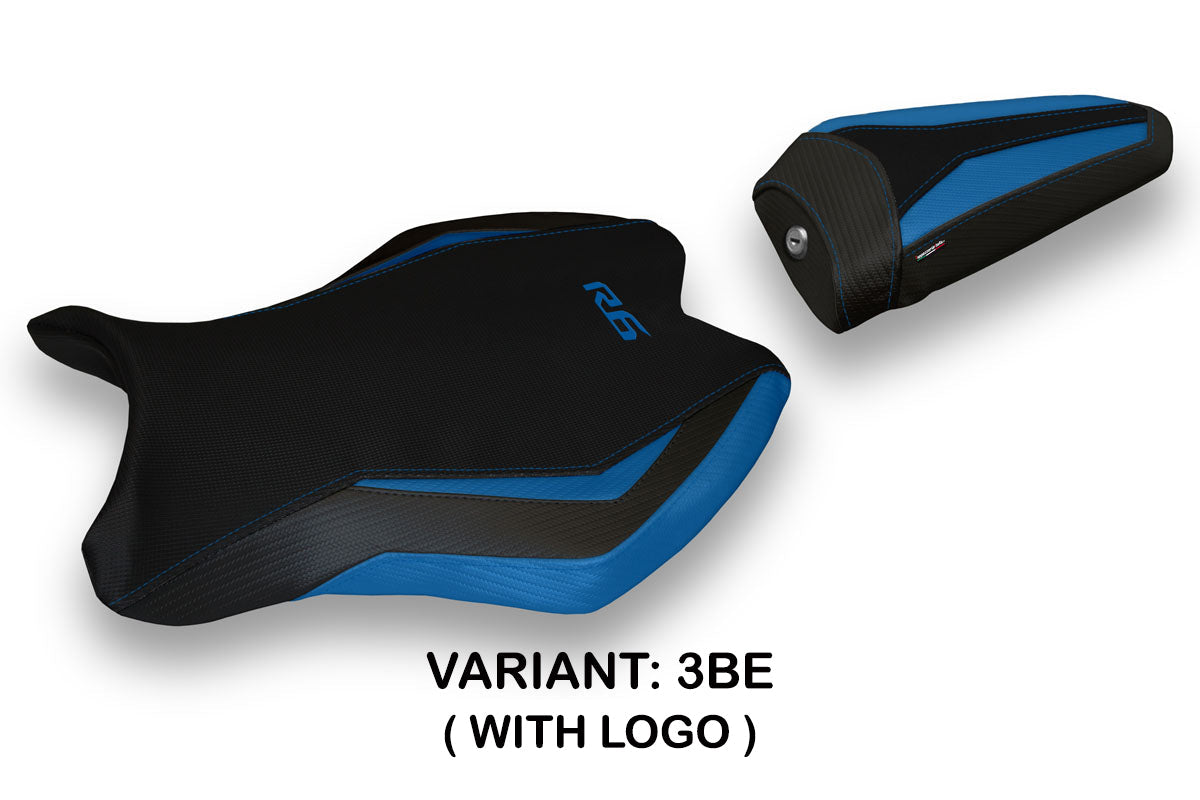Tappezzeria Italia Yamaha YZF R6 2017-2025 Seat Cover in Blue and Black