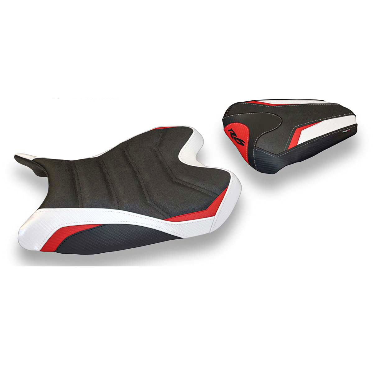 Tappezzeria Italia Yamaha YZF R6 2008-2016 Seat Cover Ultragrip in White and Red SE