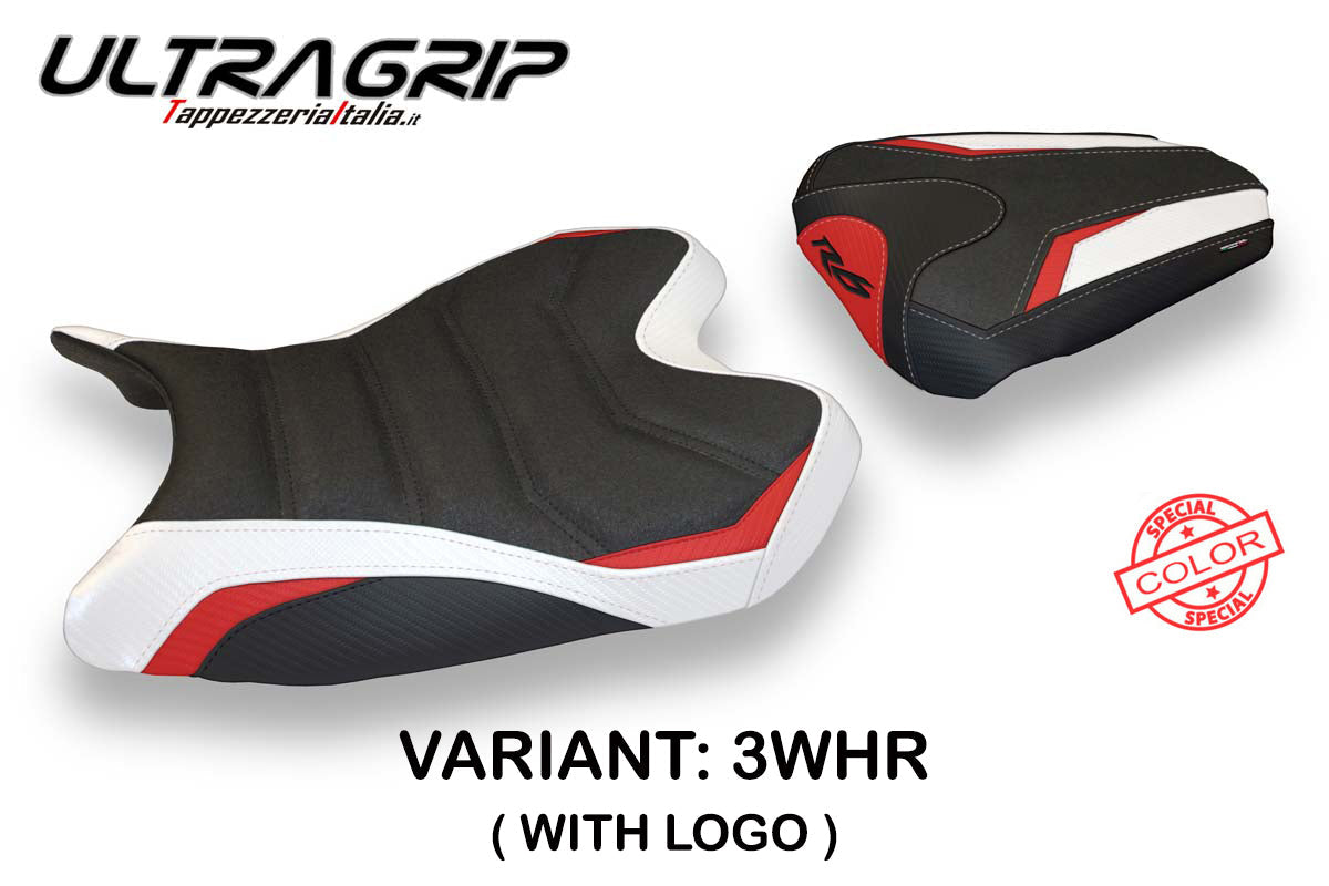 Tappezzeria Italia Yamaha YZF R6 2008-2016 Seat Cover Ultragrip in White and Red SE
