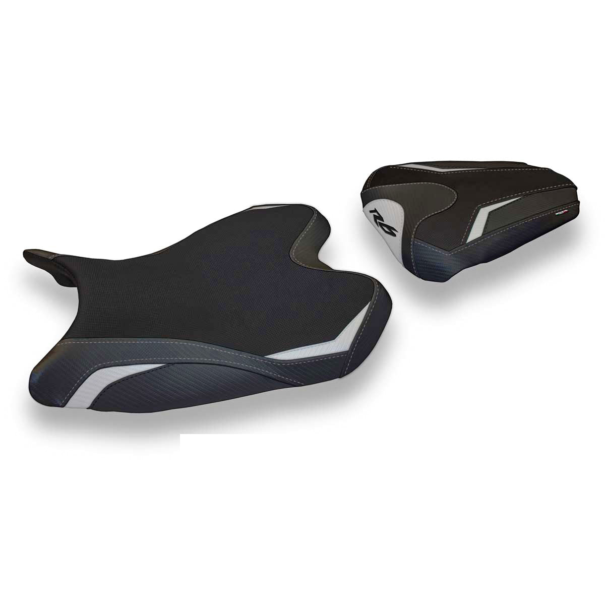 Tappezzeria Italia Yamaha YZF R6 2008-2016 Seat Cover in Silver and Black