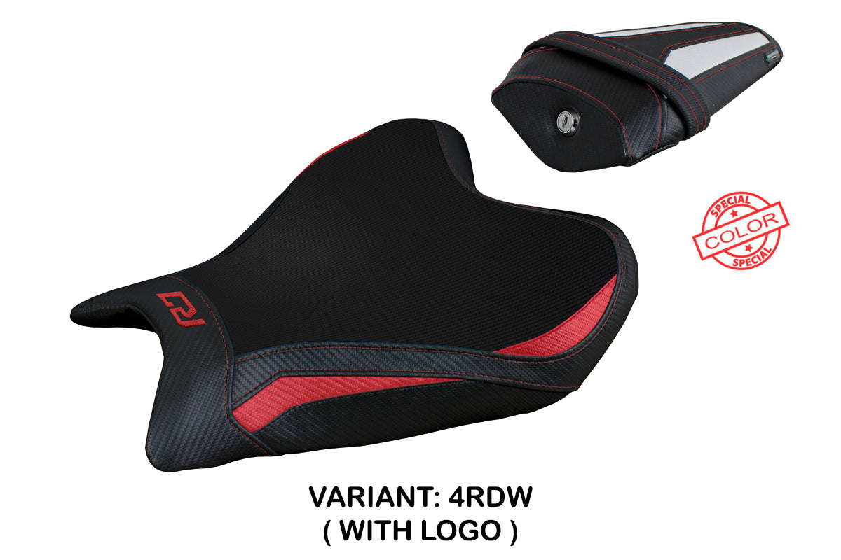 Yamaha YZF R7 2021-2025 Seat Cover Tappezzeria Italia Red, White and Black SE
