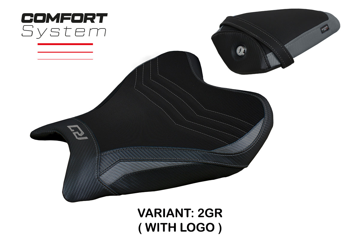 Tappezzeria Italia Yamaha YZF R7 2021-2025 Seat Cover Comfort in Grey and Black