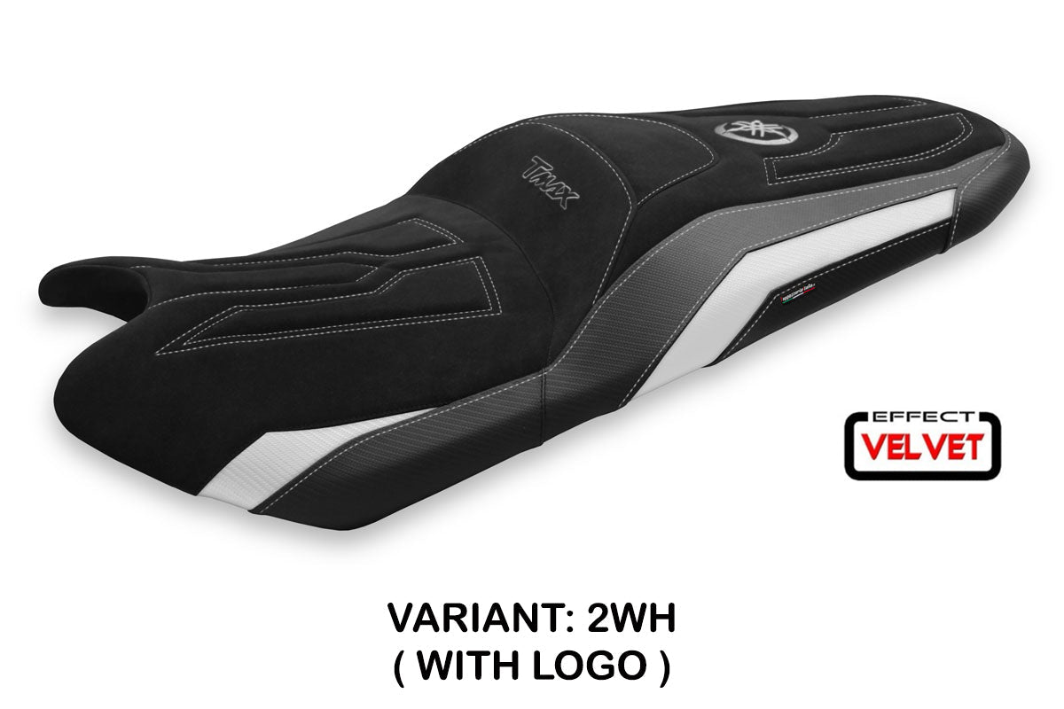 Tappezzeria Italia Yamaha T-Max 530 560 2017-2021 Seat Cover in Velvet White