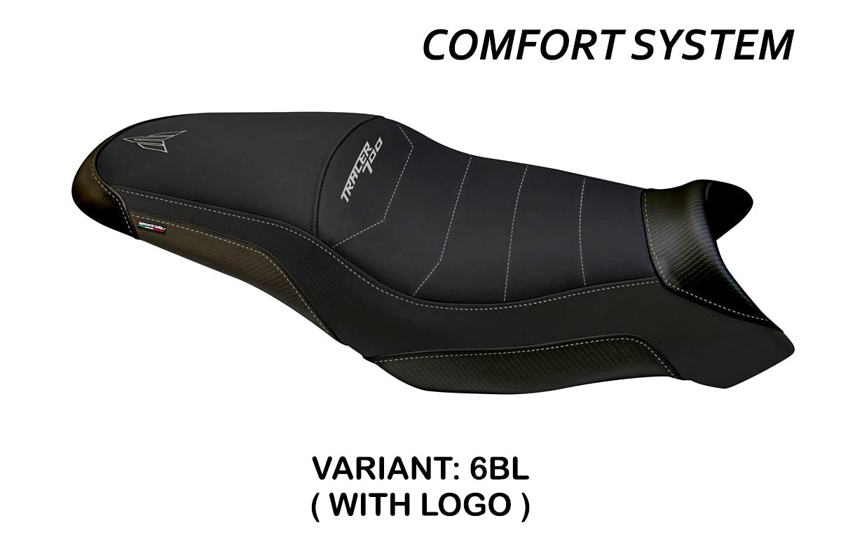Tappezzeria Italia Yamaha Tracer 700 2021-2025 Seat Cover Comfort in and Black