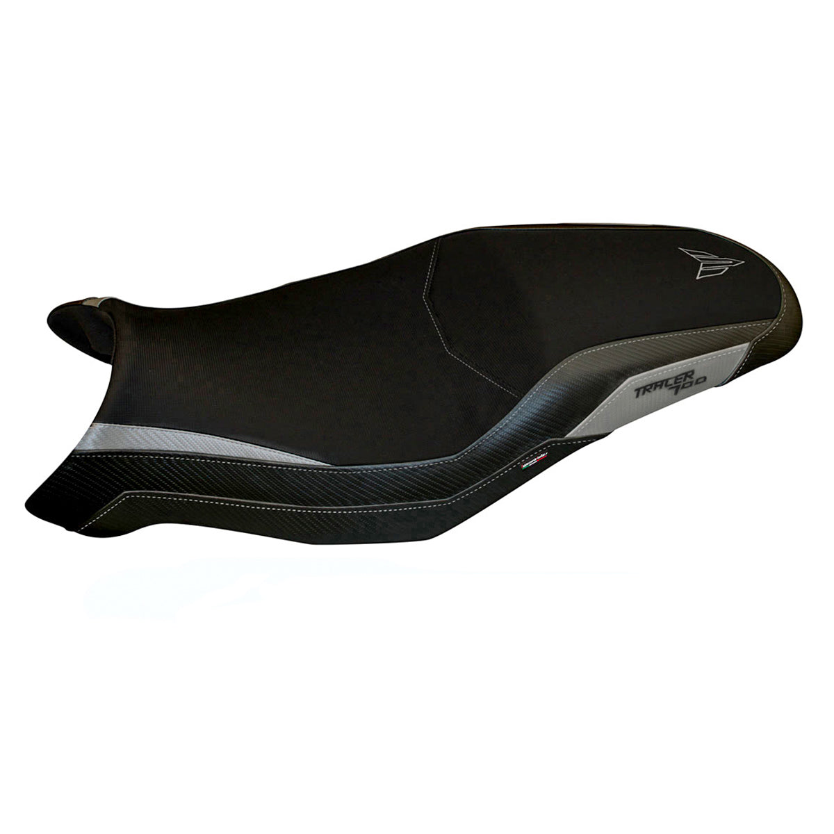 Tappezzeria Italia Yamaha Tracer 700 2016-2020 Seat Cover in Silver and Black