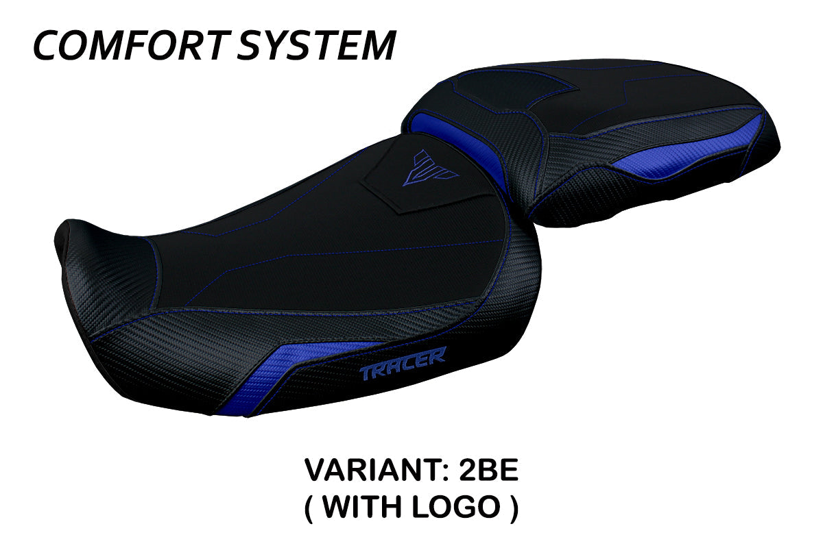 Tappezzeria Italia Yamaha Tracer 9 9GT 2021-2024 Seat Cover Comfort in Blue and Black
