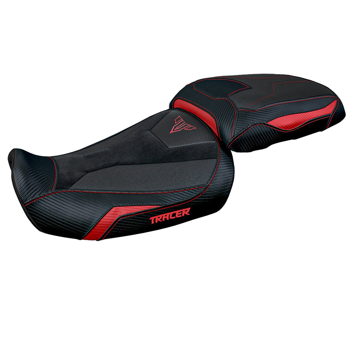 Tappezzeria Italia Yamaha Tracer 9 9GT 2021-2024 Seat Cover Ultragrip in Red and Black