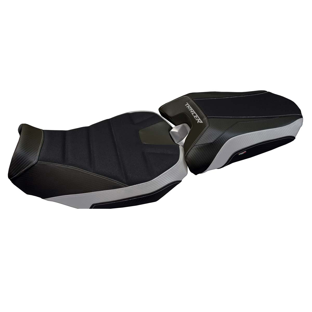 Tappezzeria Italia Yamaha Tracer 900 2018-2020 Seat Cover Ultragrip in Silver and Black