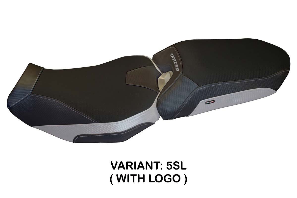 Tappezzeria Italia Yamaha Tracer 900 2018-2020 Seat Cover in Silver and Black