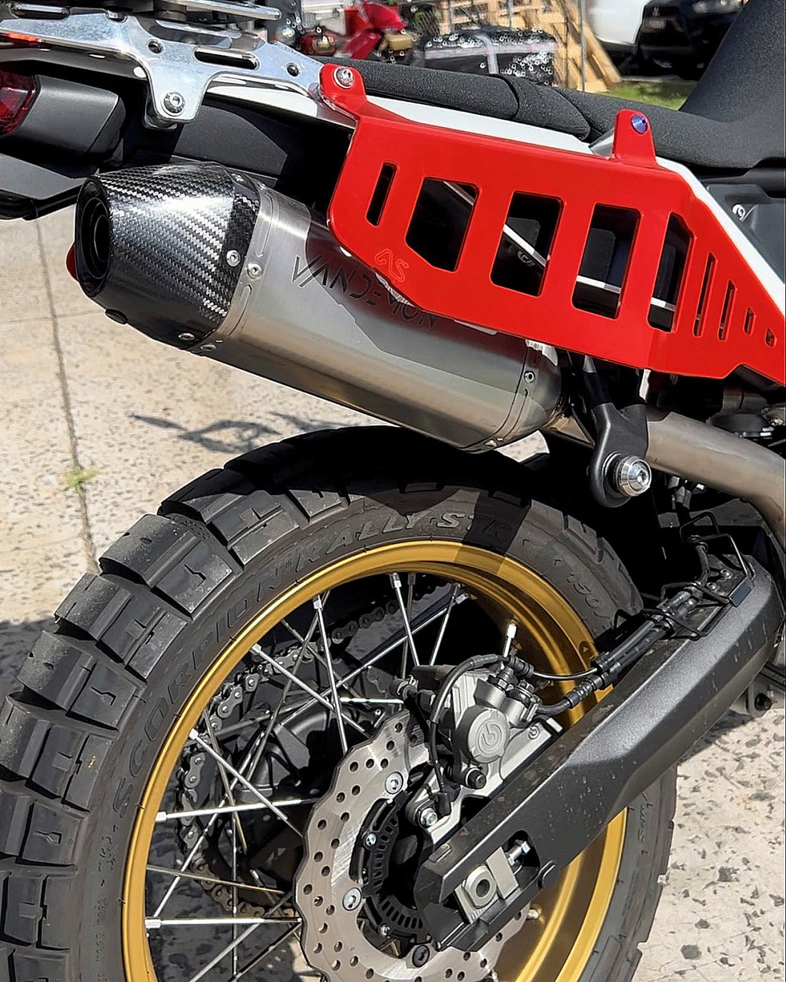 Vandemon Yamaha T7 Tenere 700 Adventure Full Titanium Exhaust System 2019-2026 YAMATENR7TIEXHBRC VA-74