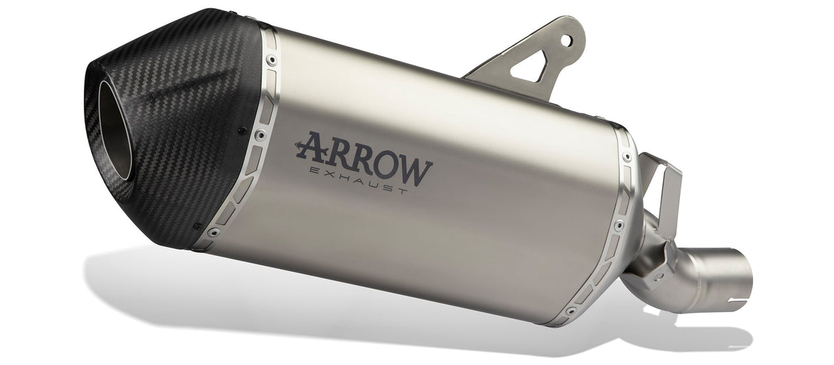 Arrow Honda Africa Twin 1100 20/21 Homologated Titanium Dark Sonora Silencer With Carbon Endcap 72504skn