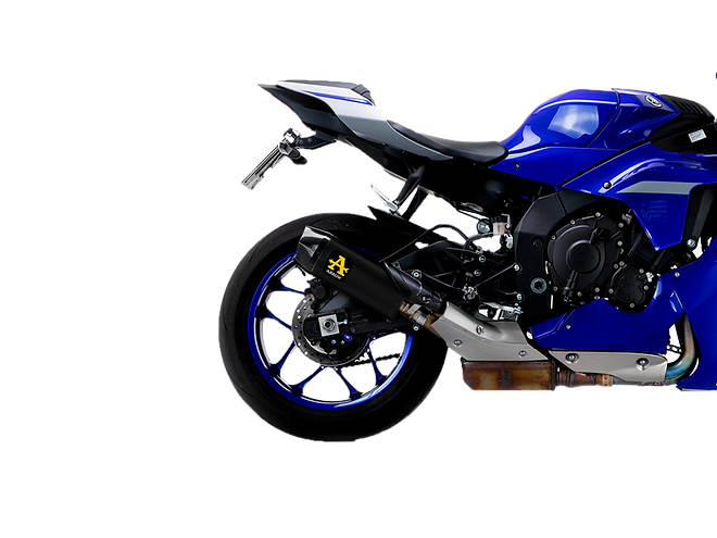 71829akn Arrow Yamaha Yzf R1 15-25 Homologated Aluminium Dark Indy Race Silencer With Carbon End Cap For Original Collectors
