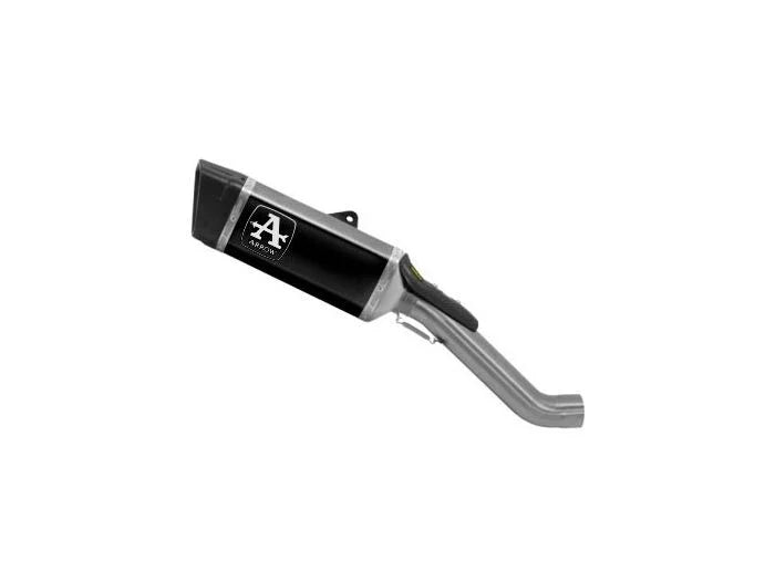 71002PTN Arrow Pista Slip-on Exhaust, Titanium Dark for Aprilia RSV4 1100 Factory 19-20