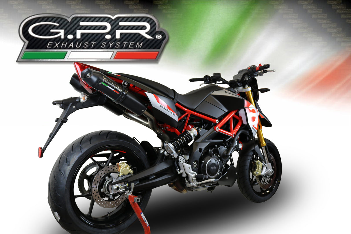 Aprilia Shiver 900 2017-2020 Exhaust GPR Double Slip-on Furore Evo4 Nero