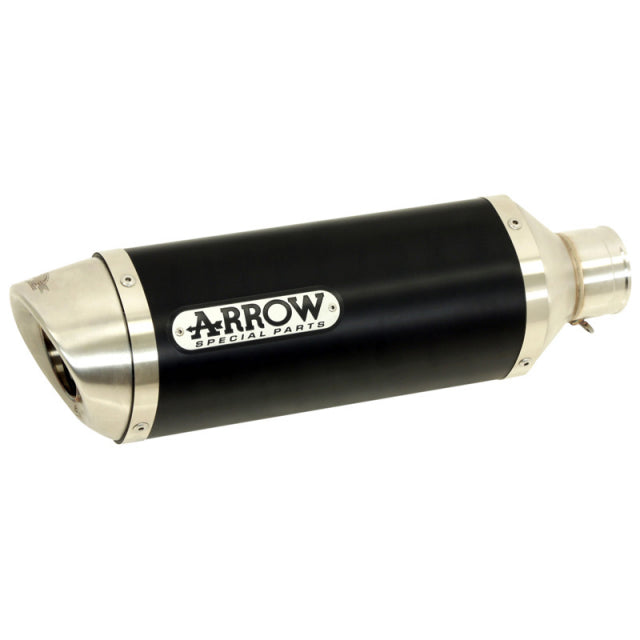 Arrow Thunder Slip-on Exhaust, Aluminum Dark for Yamaha YZF-R125 2017-2024 51503aon