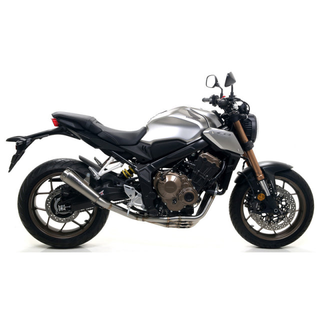 71217PR Arrow Pro-Race Slip-on Exhaust, Titanium for Honda CB650R/CBR650R 19-23