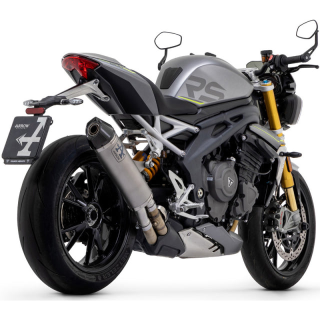 71955PK Arrow Exhaust Race-Tech Slip-on Exhaust, Titanium for Triumph Speed Triple 1200 RS 21-24