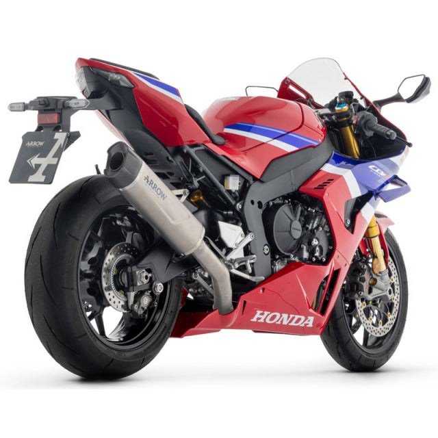 Arrow 71984PK Indy Race Evo Exhaust slip on Titanium for Honda CBR1000RR-R 24-26