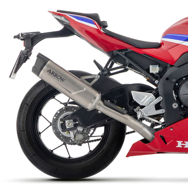 Arrow 71984PK Indy Race Evo Exhaust slip on Titanium for Honda CBR1000RR-R 24-26