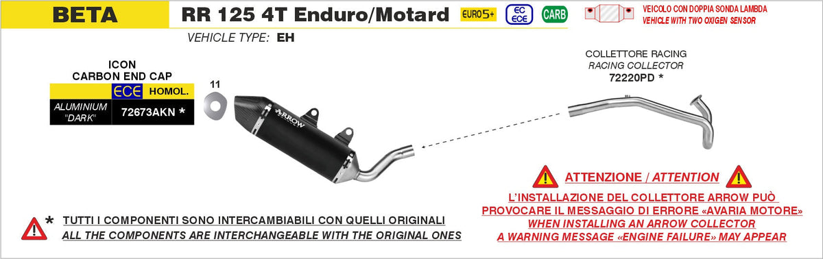 Arrow 72220PD exhaust component