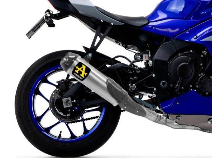 71210ckz Arrow Yzf R1 17-24 Competition Full Kit Low Version in stainless steel and silencer and link pipe in titanium