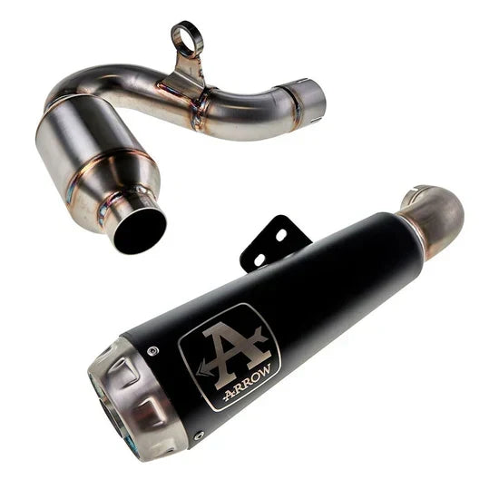 IN STOCK Arrow Pro-Race BMW F900 R/XR 2020-2024 Black Stainless Steel Exhaust 71915prn + 71729MI