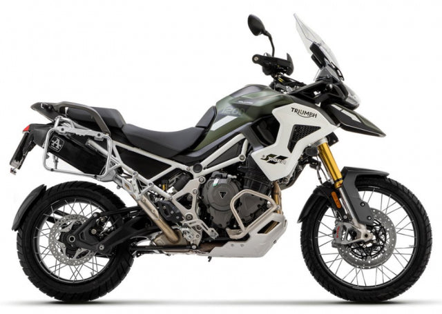 IN STOCK 72503VAN Arrow Veloce Slip-on Exhaust, Dark for Triumph Tiger 1200 (2022-) (With Side Cases)