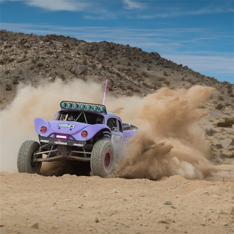 Rigid Industries x SHREDDY 360-Series 4in Lights w/Wt Bcklght (2) + 6 Covers (2 Pink/2 Teal/2 Blk) 36117-SHREDDY