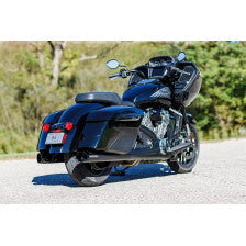S&S CYCLE 4" Broadhead Slip-On Mufflers Slash Cut Indian Chieftain Black 550-1075