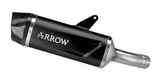 71963AKN Arrow Indy Race Evo Slip-on Exhaust, Aluminum Dark for Kawasaki ZX-4R 24-25