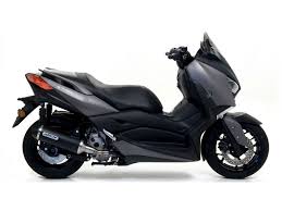 53523ANN Arrow Yamaha X-Max 300 '17/20 Homologated Aluminium Dark Urban Silencer With Dark Stainless Steel End Cap