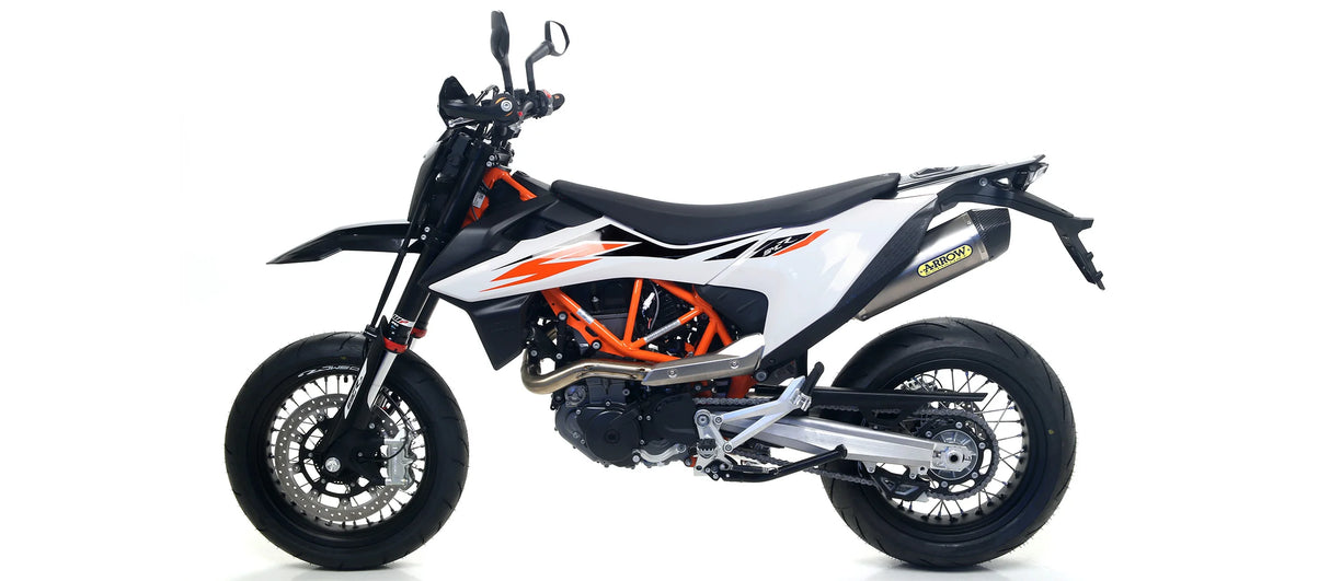 Arrow KTM 690 SMC/ENDURO R LC4 9-24 Race-Tech Titanium Slip On With Carbon End Cap 72624pk