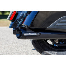 S&S CYCLE 4" Broadhead Slip-On Mufflers Slash Cut Indian Chieftain Black 550-1075