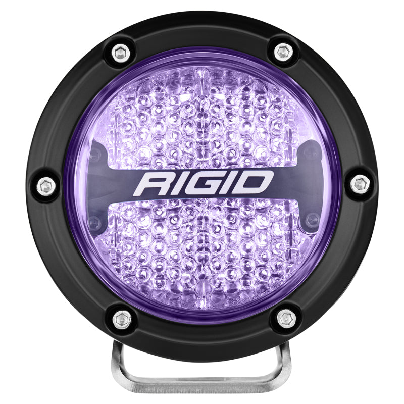 Rigid Industries 360-Series 4in LED Off-Road Diffused Beam - RGBW Backlight (Pair) 36400