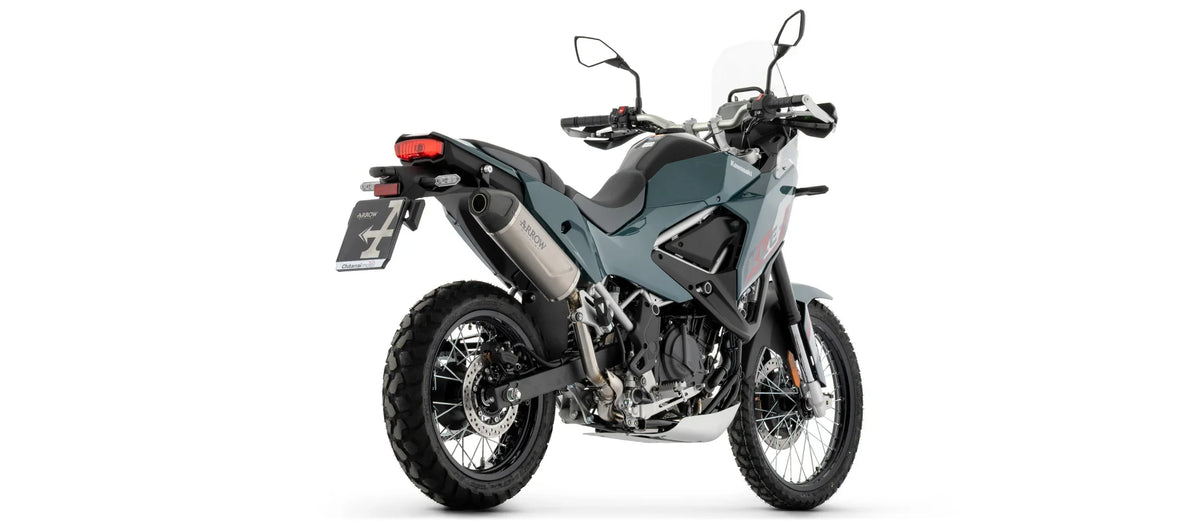 Arrow KLE500 2026+ Indy Race EVO Titanium Slip On With Carbon End Cap High Version 72079PK