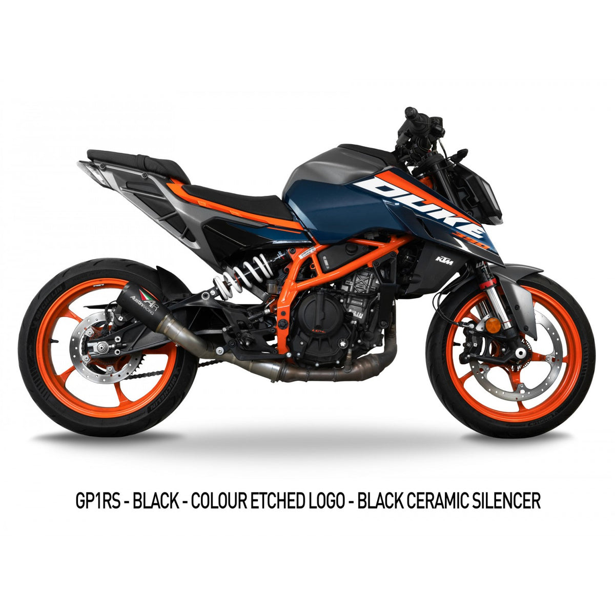 Austin Racing GP1RS slip-on COMPLIANT & RACE EXHAUST KTM DUKE 390 2024 SLIP-ON dB AUR68