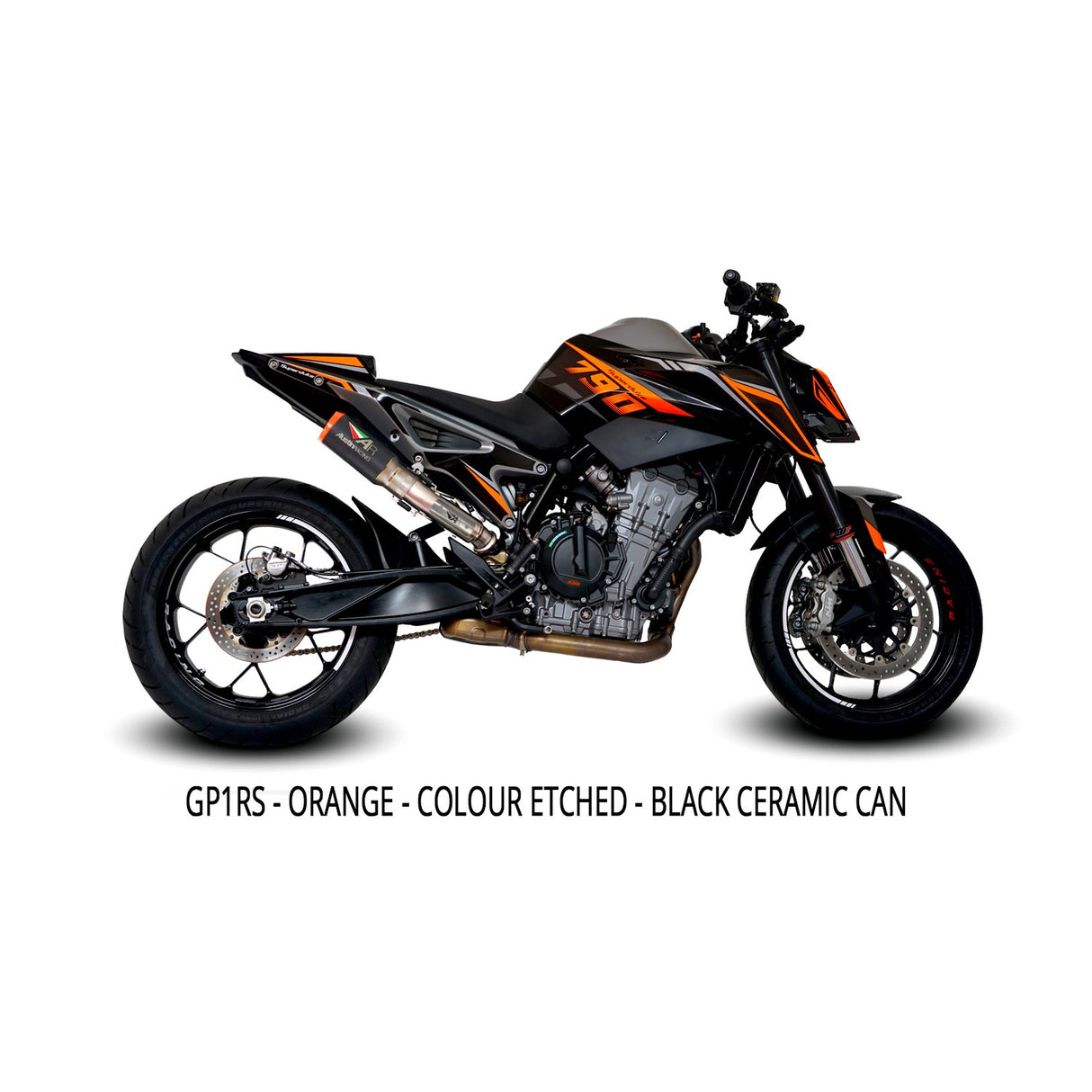 Austin Racing KTM DUKE 890 HI-SLUNG dB COMPLIANT & RACE SLIP-ON DE-CAT EXHAUST SYSTEMS AR78